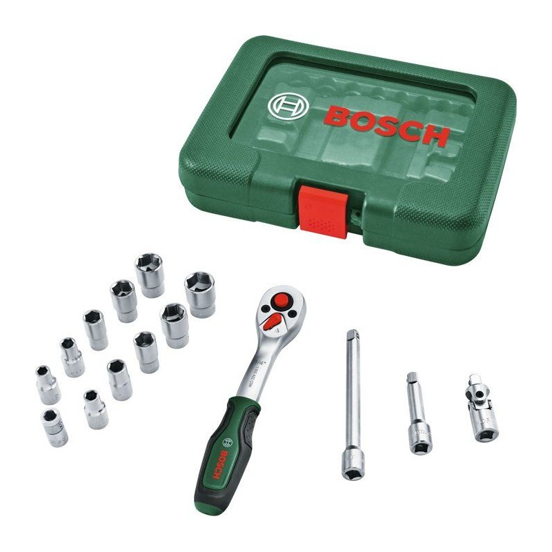 Set de cliquets 1/4 - BOSCH - 15pcs