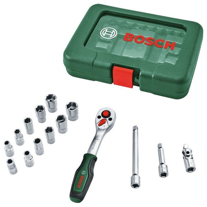 Set de cliquets 1/4 - BOSCH - 15pcs Set de cliquets 1/4 - BOSCH - 15pcs