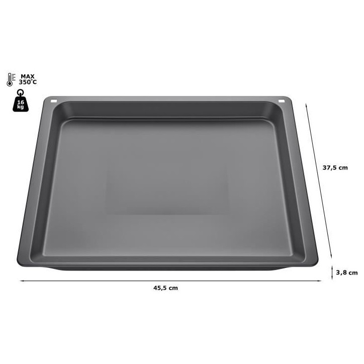 Lechefrite profonde - BOSCH - HEZ632070 - 38 x 45,5 x 37,5 cm - Anthracite émaillé Lechefrite profonde - BOSCH - HEZ632070 - 38 x 45,5 x 37,5 cm - Anthracite émaillé