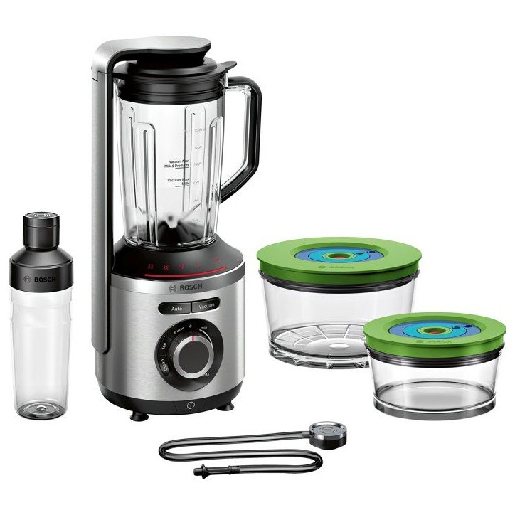 Blender sous vide 2-en-1 - BOSCH - VitaPower Série 8 MMBV625M - 1000 W - Inox / Noir Blender sous vide 2-en-1 - BOSCH - VitaPower Série 8 MMBV625M - 1000 W - Inox / Noir