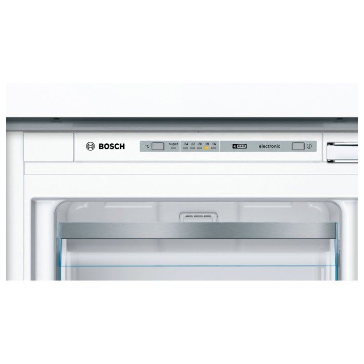 Congélateur porte BOSCH Série 4 GIV21AFE0 - Encastrable - Classe E - 96 L - 3 tiroirs - 55,8 x 54,5 x 87,4 cm Congélateur porte BOSCH Série 4 GIV21AFE0 - Encastrable - Classe E - 96 L - 3 tiroirs - 55,8 x 54,5 x 87,4 cm