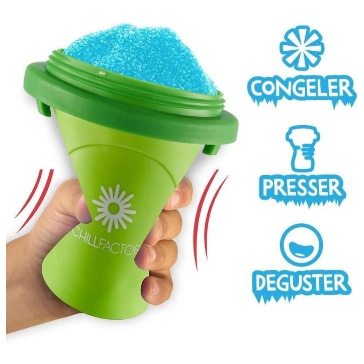 Mug a granité Chillfactor - Bandai - Couleur aléatoire Bleu, Rose ou Vert - fourni avec paille Mug a granité Chillfactor - Bandai - Couleur aléatoire Bleu, Rose ou Vert - fourni avec paille