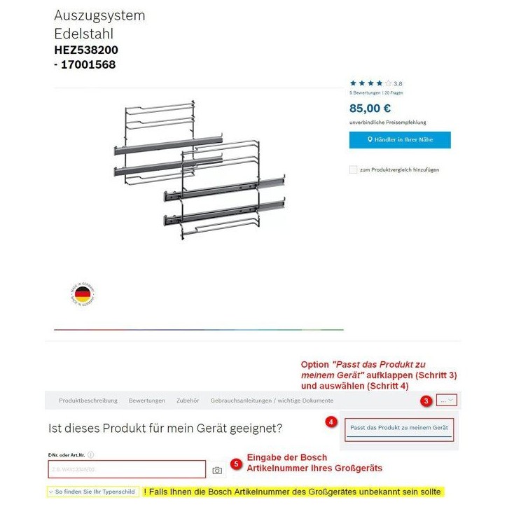 Façade de porte - BOSCH - SMZ2056 - Pour lave-vaisselle tout intégrable - 60 cm - Inox
