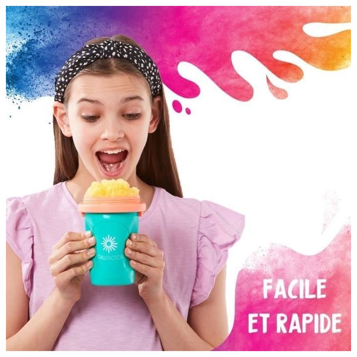 Mug a granité Chillfactor - Bandai - Couleur aléatoire Bleu, Rose ou Vert - fourni avec paille Mug a granité Chillfactor - Bandai - Couleur aléatoire Bleu, Rose ou Vert - fourni avec paille