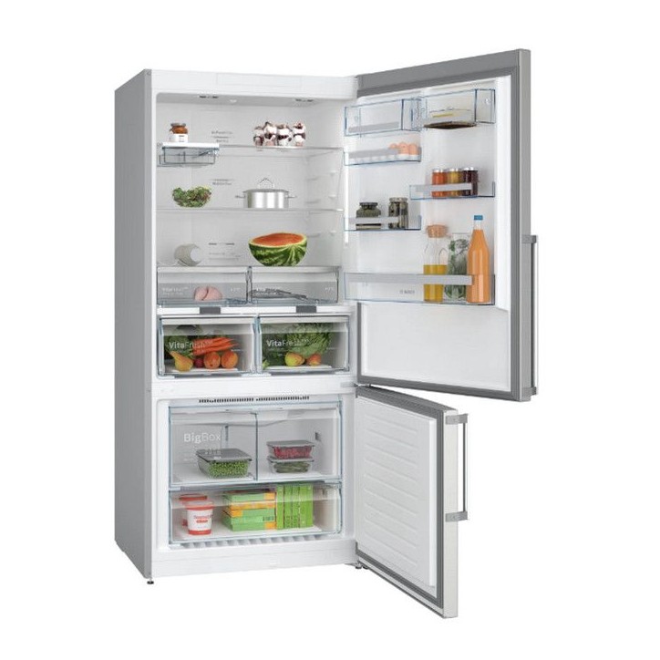 Réfrigérateur combiné - BOSCH - KGN86AIDR - Classe D - 631 L - 186 x 86 x 81 cm - Acier brossé Réfrigérateur combiné - BOSCH - KGN86AIDR - Classe D - 631 L - 186 x 86 x 81 cm - Acier brossé