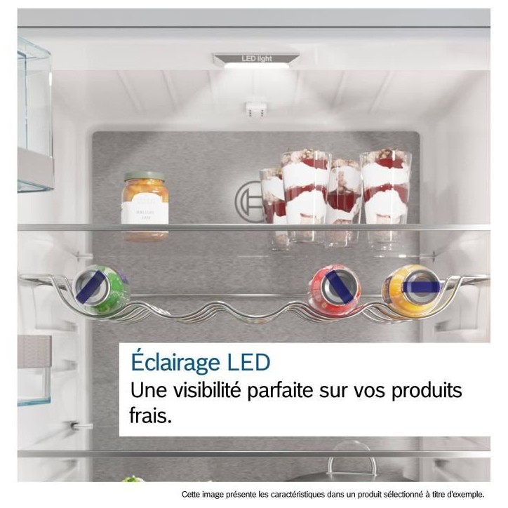 Réfrigérateur combiné - BOSCH - KGN86AIDR - Classe D - 631 L - 186 x 86 x 81 cm - Acier brossé Réfrigérateur combiné - BOSCH - KGN86AIDR - Classe D - 631 L - 186 x 86 x 81 cm - Acier brossé