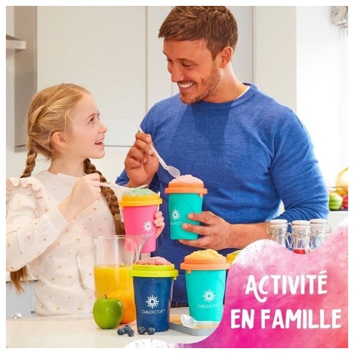 Mug a granité Chillfactor - Bandai - Couleur aléatoire Bleu, Rose ou Vert - fourni avec paille Mug a granité Chillfactor - Bandai - Couleur aléatoire Bleu, Rose ou Vert - fourni avec paille