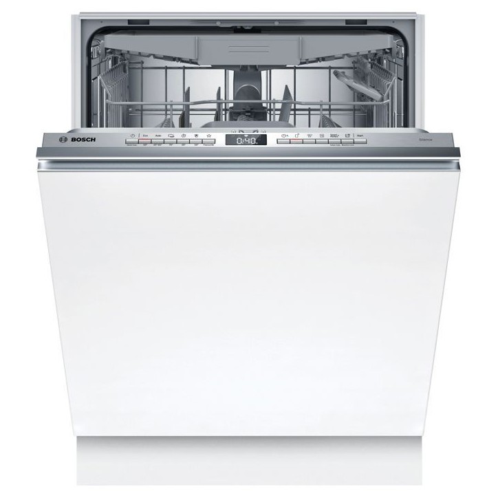 Lave-vaisselle tout encastrable BOSCH SMV4HVX14E SER4 - 14 couverts - 46 dB - Classe C - tiroir a couverts - 6 programmes Lave-vaisselle tout encastrable BOSCH SMV4HVX14E SER4 - 14 couverts - 46 dB - Classe C - tiroir a couverts - 6 programmes