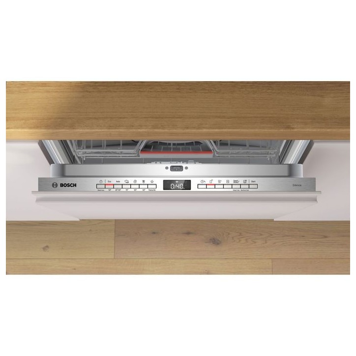Lave-vaisselle tout encastrable BOSCH SMV4HVX14E SER4 - 14 couverts - 46 dB - Classe C - tiroir a couverts - 6 programmes Lave-vaisselle tout encastrable BOSCH SMV4HVX14E SER4 - 14 couverts - 46 dB - Classe C - tiroir a couverts - 6 programmes