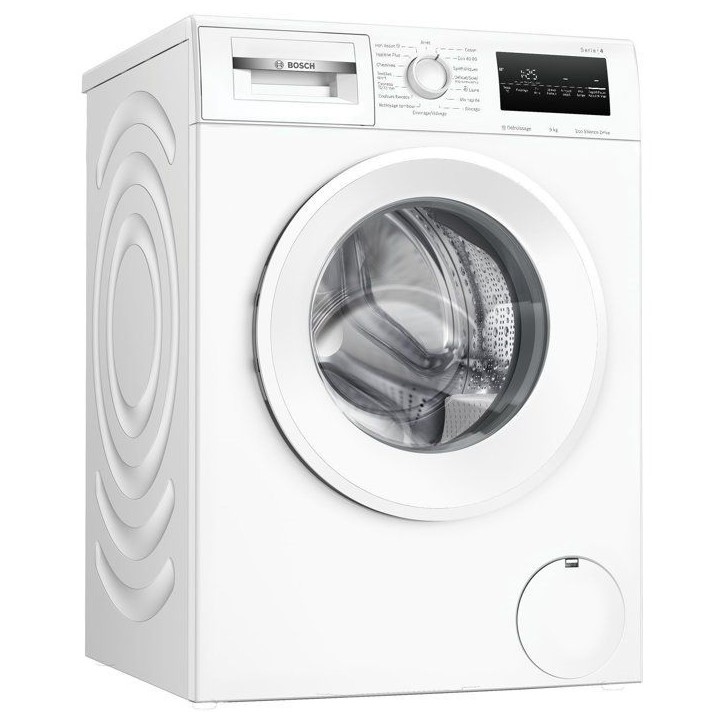 Lave-linge hublot BOSCH WAN2827ZFR SER4 - 9 kg - Induction - L60cm - Classe A - 1400 trs/min - Vapeur - Blanc Lave-linge hublot BOSCH WAN2827ZFR SER4 - 9 kg - Induction - L60cm - Classe A - 1400 trs/min - Vapeur - Blanc