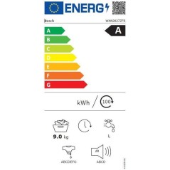 Lave-linge hublot BOSCH WAN2827ZFR SER4 - 9 kg - Induction - L60cm - C