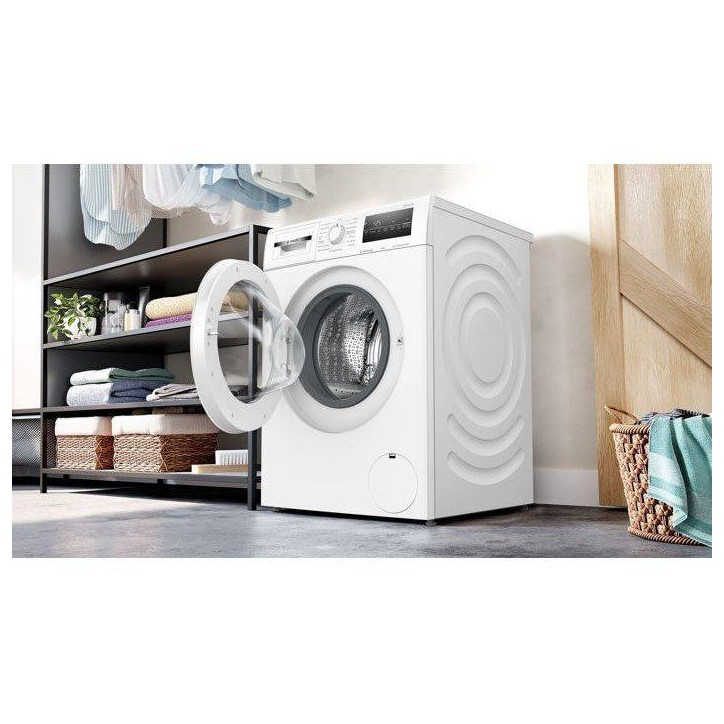 Lave-linge hublot BOSCH WAN2827UFR SER4 - 8 kg - Induction - L60cm - 1400 trs/min - Classe A - Vapeur - Blanc