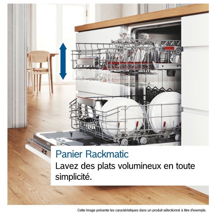 Lave-vaisselle pose libre BOSCH SMS4HMW08E SER4 - 14 couverts - EcoSilence Drive - L60cm - 44dB - tiroir a couverts - Blanc Lave-vaisselle pose libre BOSCH SMS4HMW08E SER4 - 14 couverts - EcoSilence Drive - L60cm - 44dB - tiroir a couverts - Blanc