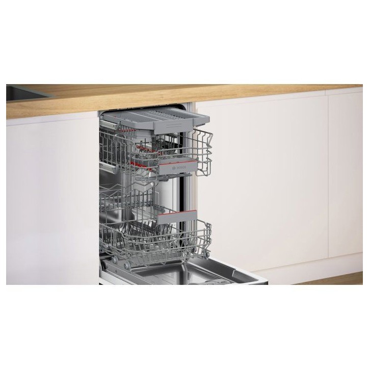 Lave-vaisselle semi-encastrable BOSCH SPI4HMS13E SER4 - 10 couverts - EcoSilence Drive - L45cm - 44 dB - tiroir a couverts Lave-vaisselle semi-encastrable BOSCH SPI4HMS13E SER4 - 10 couverts - EcoSilence Drive - L45cm - 44 dB - tiroir a couverts