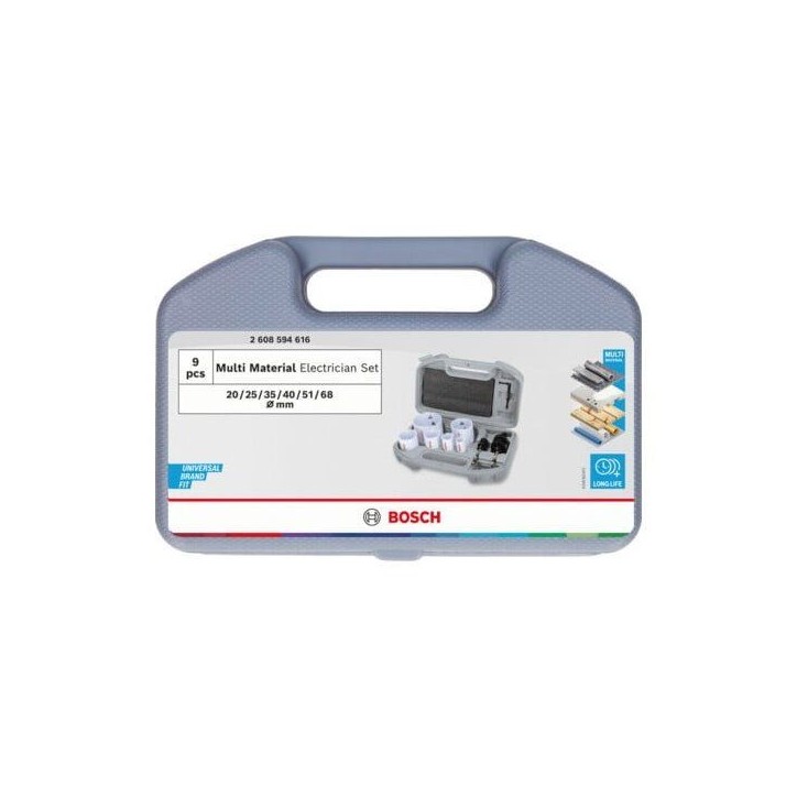 Coffret de scies trépans a filetage BOSCH PROFESSIONAL - Multi Material - 20 25 35 40 51 68 x 40 mm Coffret de scies trépans a filetage BOSCH PROFESSIONAL - Multi Material - 20 25 35 40 51 68 x 40 mm