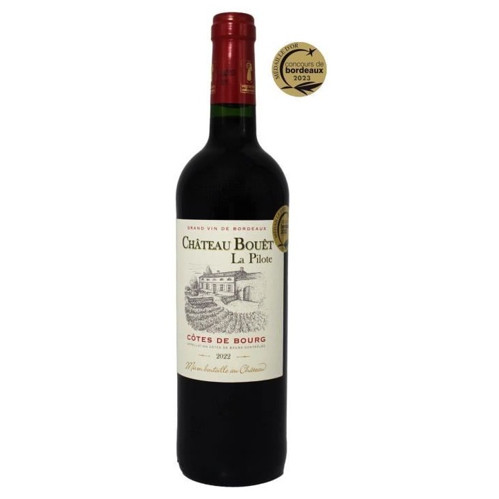 Château Bouet la Pilote 2022 Côtes-de-Bourg - Vin rouge de Bordeaux