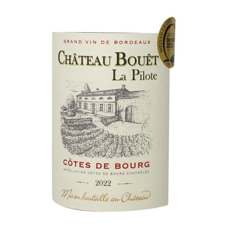 Château Bouet la Pilote 2022 Côtes-de-Bourg - Vin rouge de Bordeaux