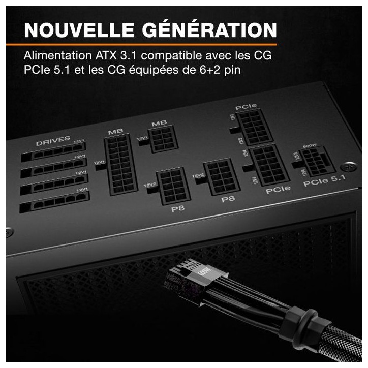 be quiet! DARK POWER 14 - Alimentation PC - 850 W be quiet! DARK POWER 14 - Alimentation PC - 850 W
