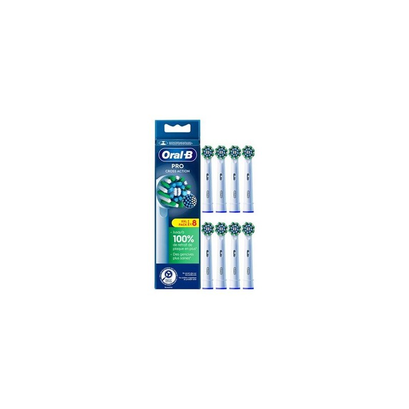 Brossettes - ORAL-B - Cross action - X-filaments (FR) x8