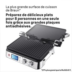Grill multifonctions - BRAUN - Multi Grill 9 - 2000 W - 3 positions de