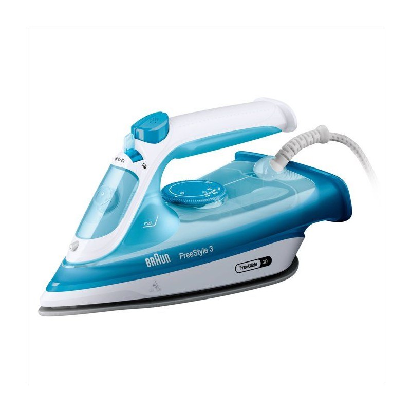 Fer a vapeur BRAUN FI3144 BL FreeStyle 3 - Semelle SuperCeramic - Puis