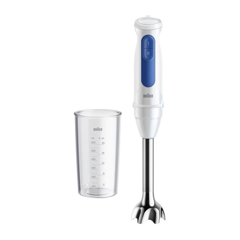 Mixeur plongeant - BRAUN - MultiQuick MQ30001M - 900 W - 2 vitesses -