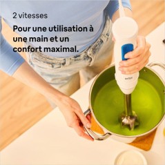 Mixeur plongeant - BRAUN - MultiQuick MQ30001M - 900 W - 2 vitesses -