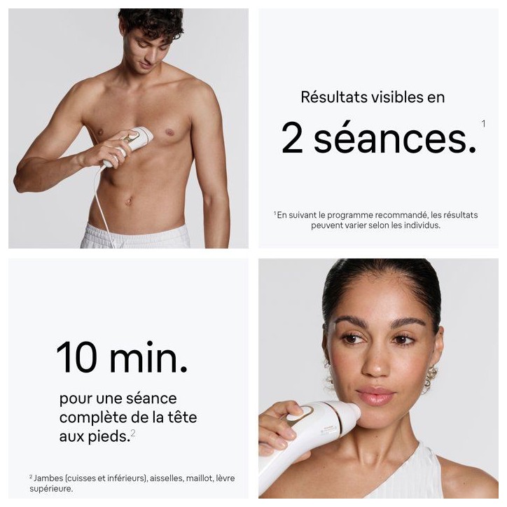 Épilateur a lumiere pulsée - BRAUN - Silk·expert Pro 5 PL5221 - IPL - Capteur SkinProtect - Blanc et Or Épilateur a lumiere pulsée - BRAUN - Silk·expert Pro 5 PL5221 - IPL - Capteur SkinProtect - Blanc et Or