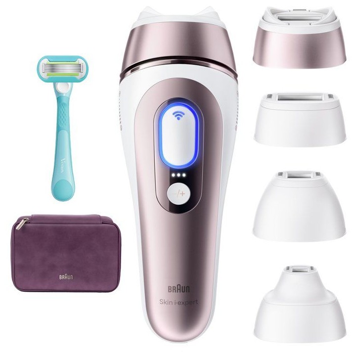 Épilateur a lumiere pulsée - BRAUN - Skin i-expert PL7431 - IPL - Capteur SkinProtect - Blanc et Rose gold Épilateur a lumiere pulsée - BRAUN - Skin i-expert PL7431 - IPL - Capteur SkinProtect - Blanc et Rose gold