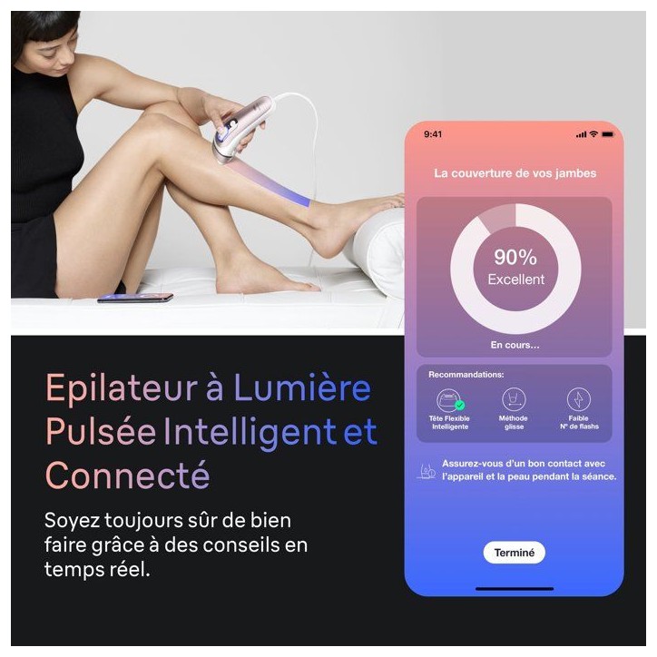 Épilateur a lumiere pulsée - BRAUN - Skin i-expert PL7431 - IPL - Capteur SkinProtect - Blanc et Rose gold Épilateur a lumiere pulsée - BRAUN - Skin i-expert PL7431 - IPL - Capteur SkinProtect - Blanc et Rose gold