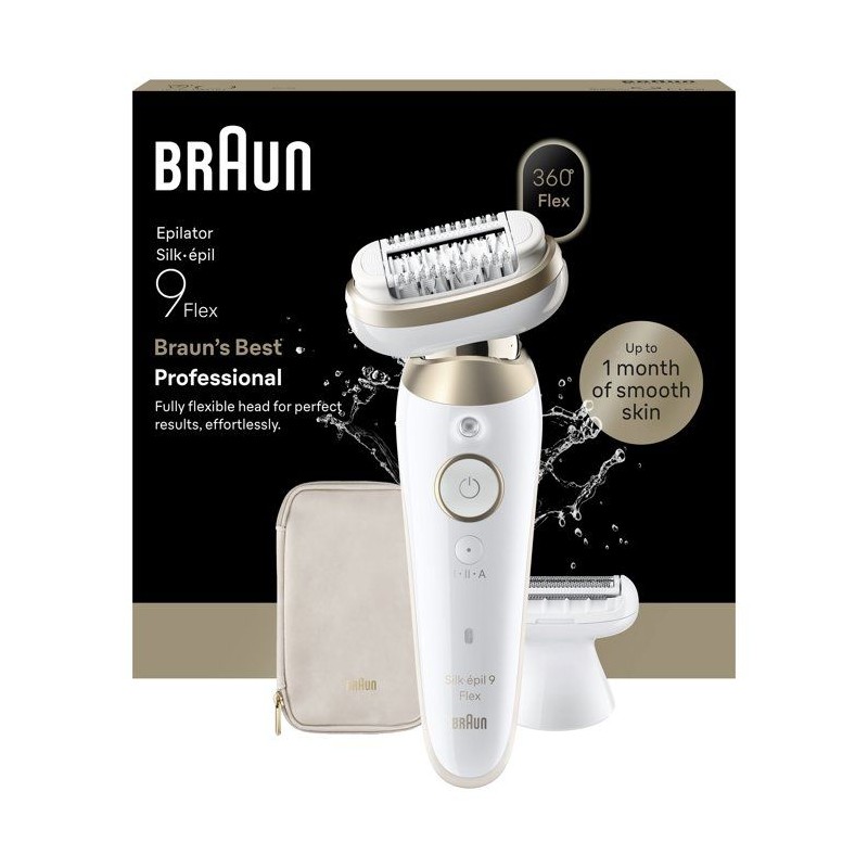 Épilateur électrique - BRAUN - SES9-030 3D - 2 modes - 50 min - Éta