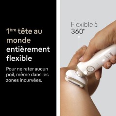 Épilateur électrique - BRAUN - SES9-030 3D - 2 modes - 50 min - Éta
