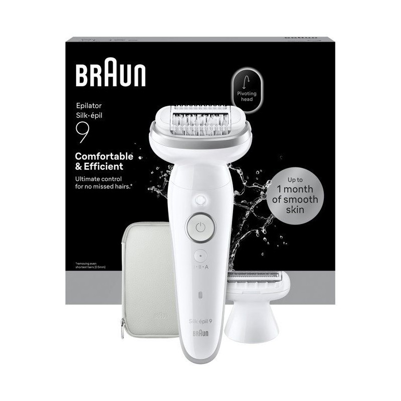 Épilateur électrique - BRAUN - SES9-030 - 2 modes - 50 min - Étanch