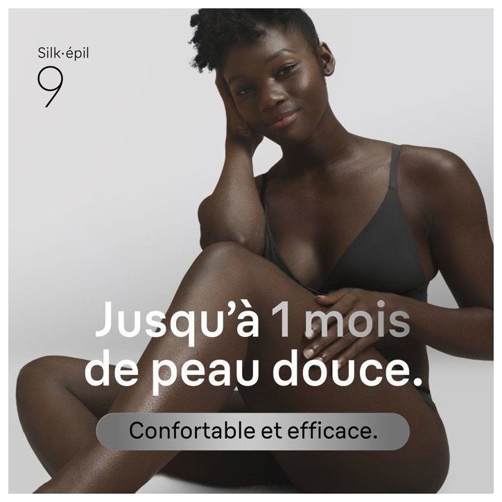 Épilateur électrique - BRAUN - SES9-030 - 2 modes - 50 min - Étanche - Blanc