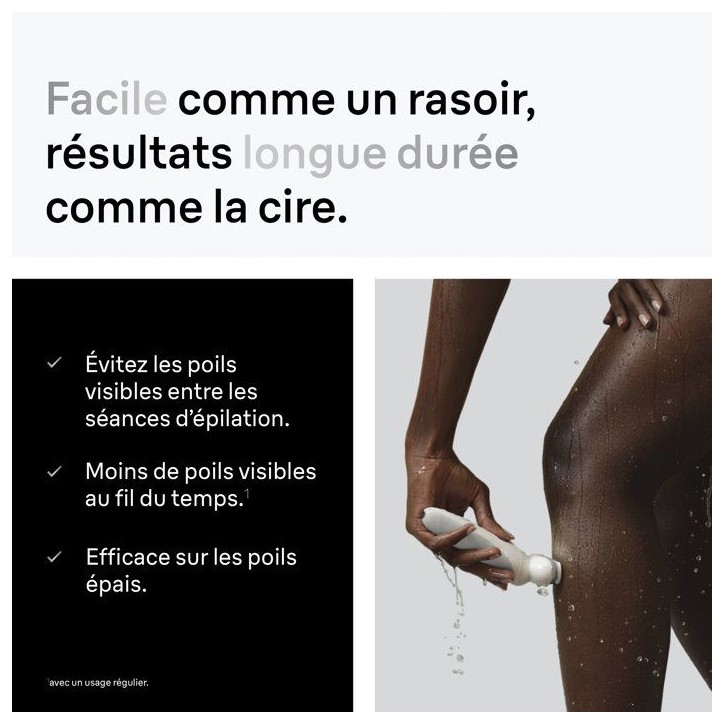 Épilateur électrique - BRAUN - SES9-030 - 2 modes - 50 min - Étanche - Blanc