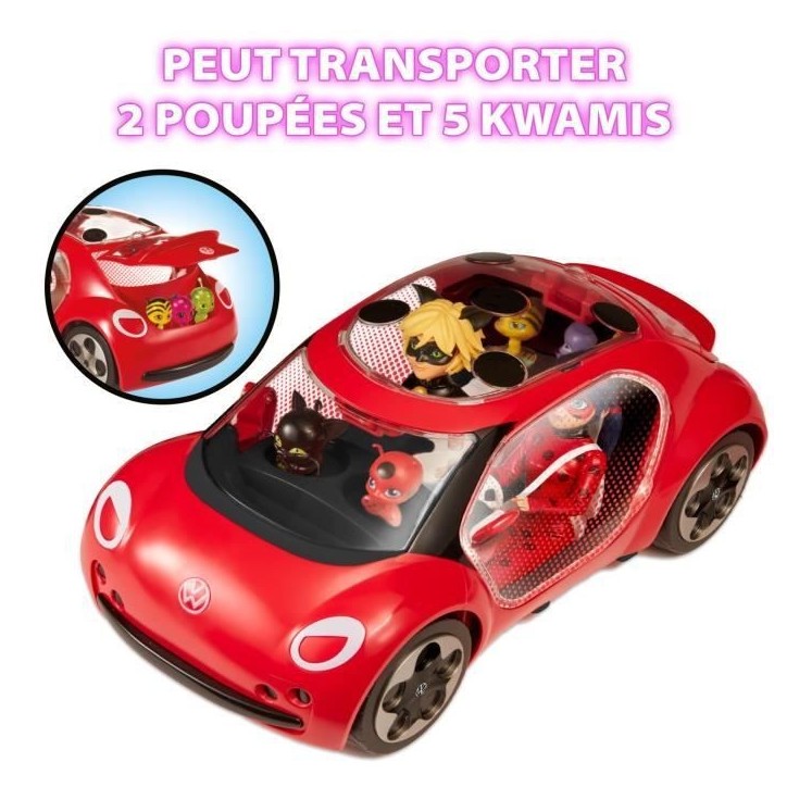 Voiture Miraculous Ladybug - Volkswagen e-Beetle de Ladybug - Bandai Voiture Miraculous Ladybug - Volkswagen e-Beetle de Ladybug - Bandai