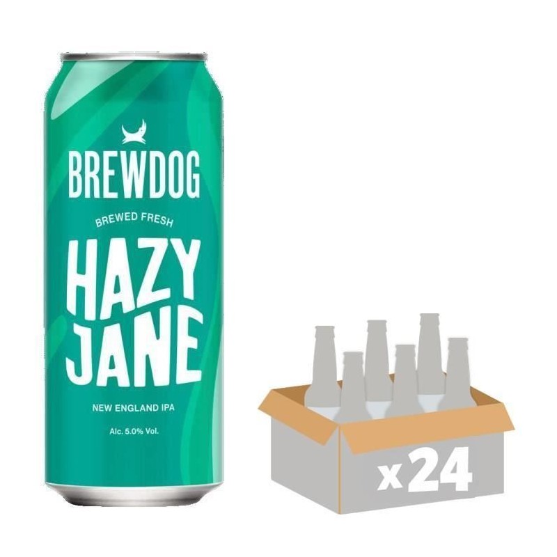 Biere Brewdog Hazy Jane Brewed fresh - Canettes 24 x 50 cl - 5°