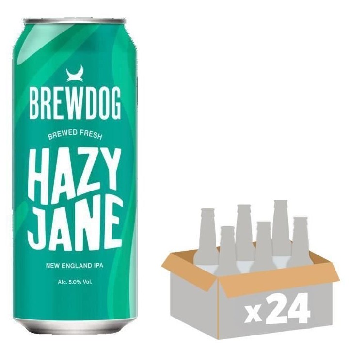 Biere Brewdog Hazy Jane Brewed fresh - Canettes 24 x 50 cl - 5°