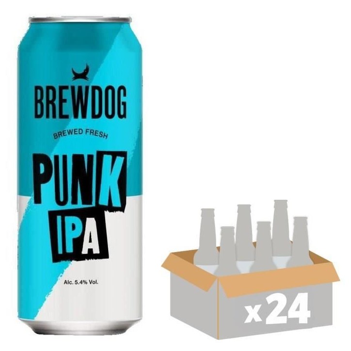 Biere Brewdog Punk IPA - Canettes 24 x 50 cl - 5,4°