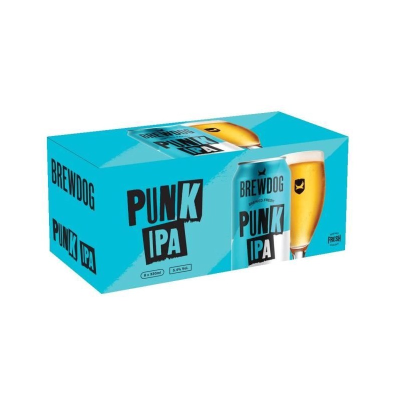 Biere Brewdog Punk IPA - Canettes 8 x 33 cl - 5,4°