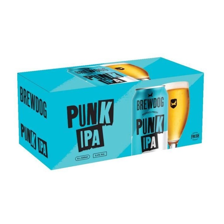 Biere Brewdog Punk IPA - Canettes 8 x 33 cl - 5,4°