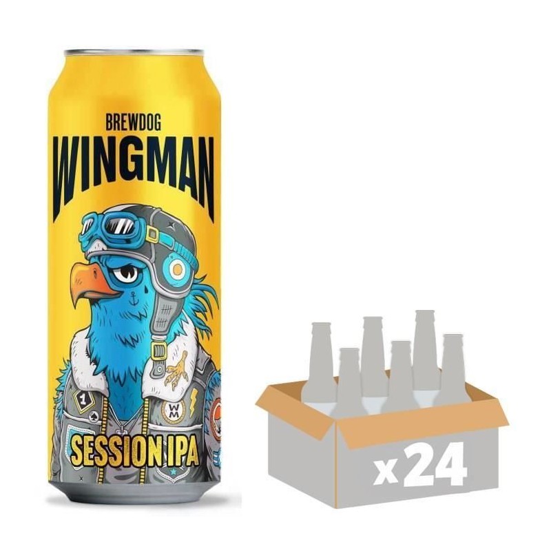 Biere Brewdog Wingman Session IPA - Canettes 24 x 50 cl - 4,3°