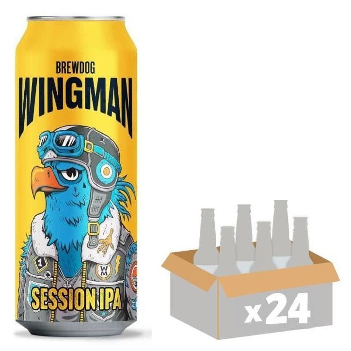 Biere Brewdog Wingman Session IPA - Canettes 24 x 50 cl - 4,3°