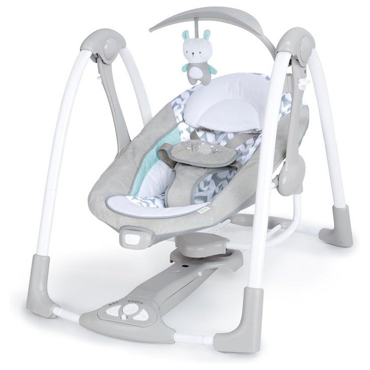 INGENUITY Balancelle compacte, moteur silencieux, 12 mélodies, balancement automatique Raylan