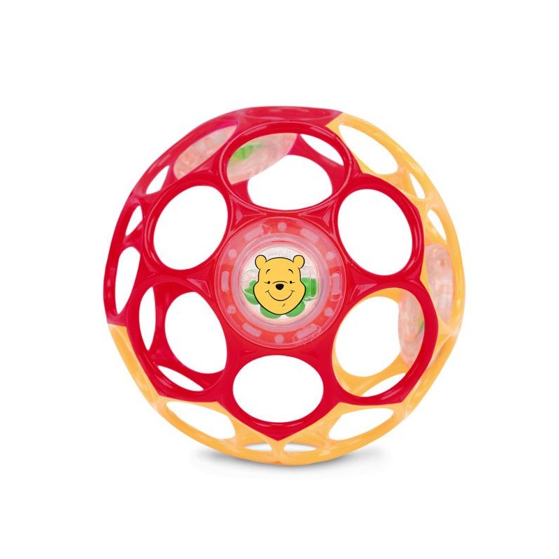 DISNEY BABY- WINNIE- Balle de motricité fine O Ball rouge et jaune 0M