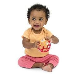 DISNEY BABY- WINNIE- Balle de motricité fine O Ball rouge et jaune 0M