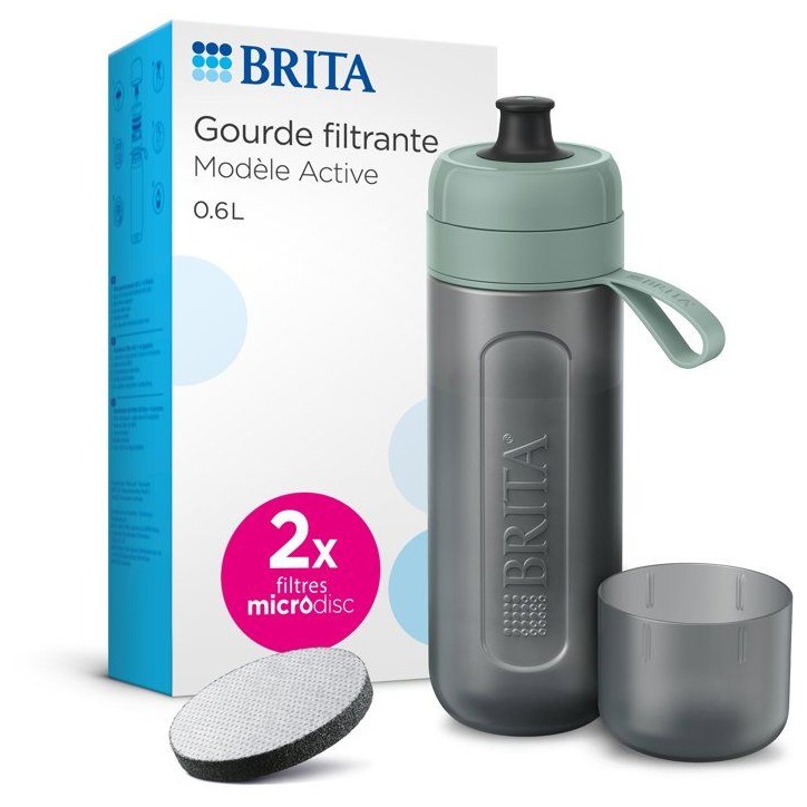 Gourde filtrante active 0.6l + 2 microdiscs inclus Brita 1052248 Gourde filtrante active 0.6l + 2 microdiscs inclus Brita 1052248