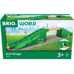 Accessoires de Train - BRIO - 36107 - Pont Modulaire - Bois de Hetre -