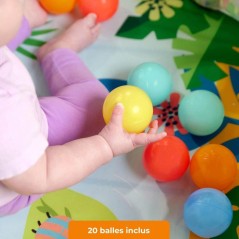 BRIGHT STARTS- Piscine a Balles Rainforest pliable avec sac de transpo