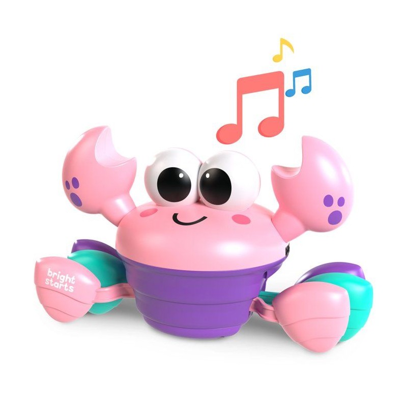 BRIGHT STARTS Crabe qui marche, Jouet bébé 6M+, jouet musical, jouet